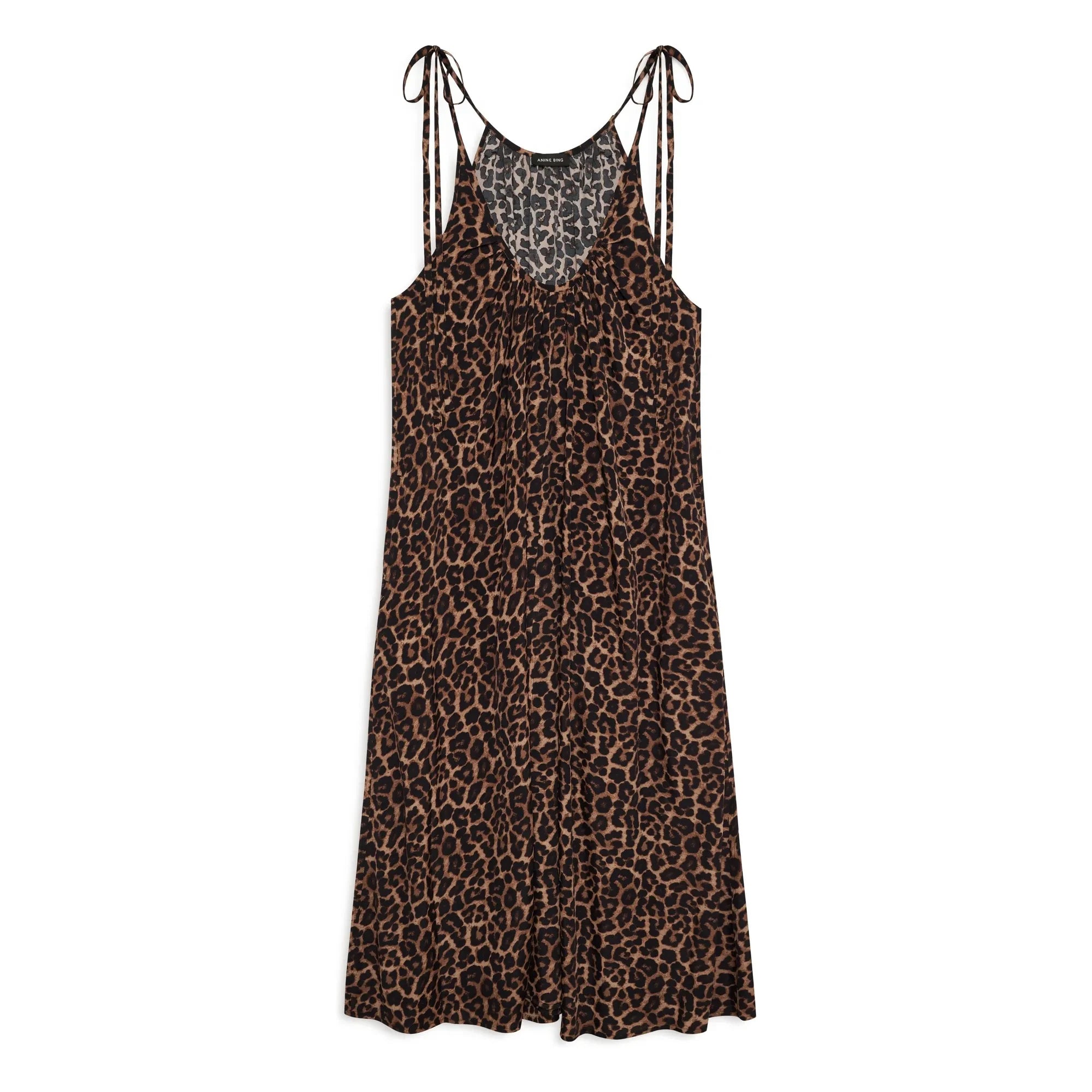 Anine Bing - Flora Leopard Dress | Brown