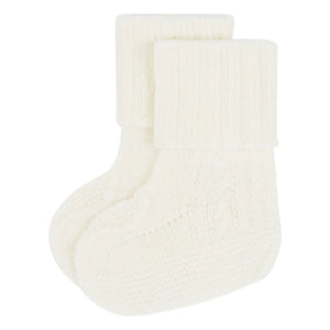 Bompard - Cashmere Twist Slippers | Cream