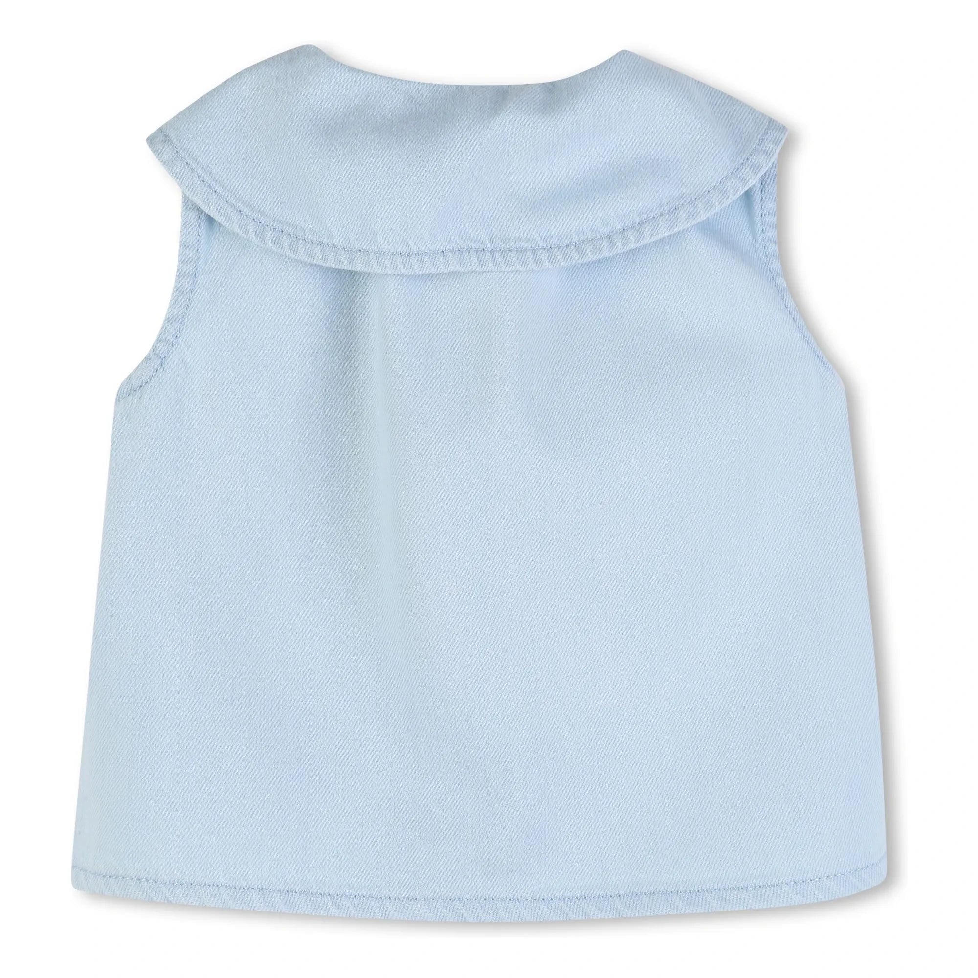 Chloé - Embroidered Denim Top | Blue