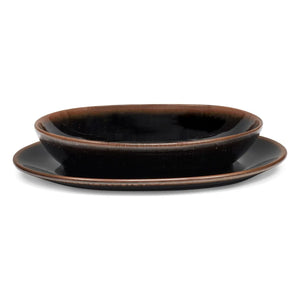 Serax - Uncharted Out of Lines Soup Plates - Set of 2 | Brown