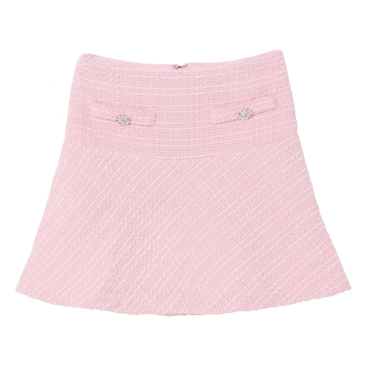 Tutu du Monde - Tozlu Petal Tweed etek | Pudra pembesi