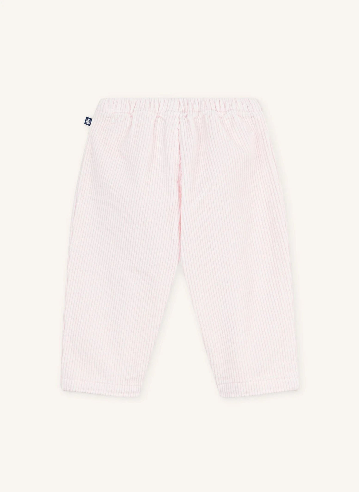 Petit Bateau - Organik Pamuk Kadife Bebek Pantolonu | Açık Pembe