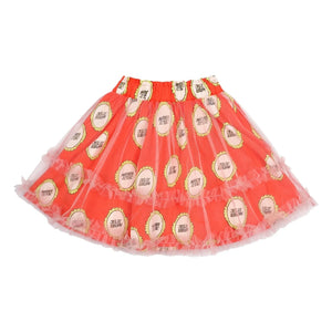 Jelly Mallow - Tulle Mirror Skirt | Orange