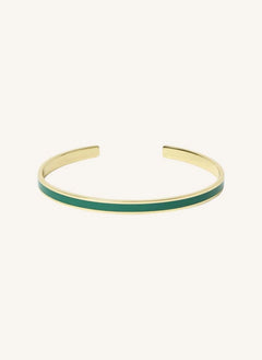 Bangle Up - Emerald green cuff