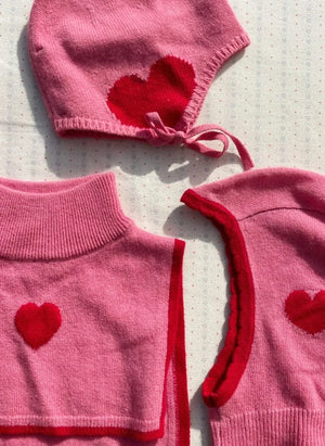 Konges Sløjd - Collette Wool Bib | Pink