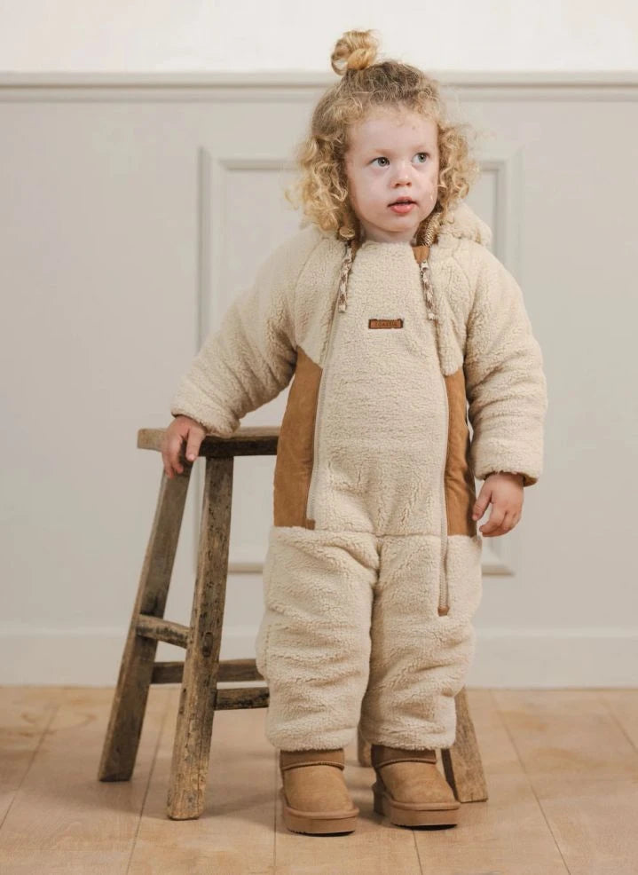 Töastie - Cloud Sherpa Waterproof Jacket Made from Recycled Fibers | Sand