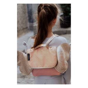 Caramel & Cie - Iridescent Butterfly Handbag | Coral