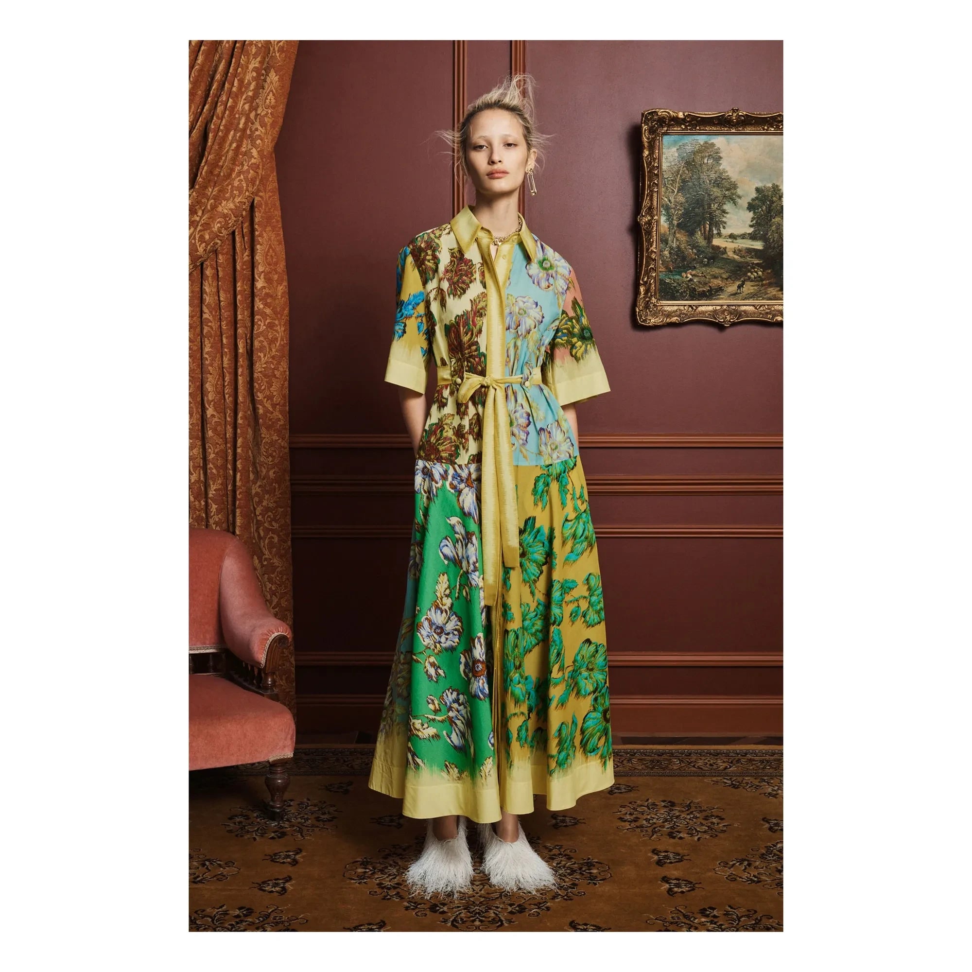 Alémais - Jerry Cotton Dress | Yellow