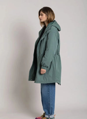 Smallable Woman - Zebra Geri Dönüştürülmüş Elyaf Astarlı Parka | Teal