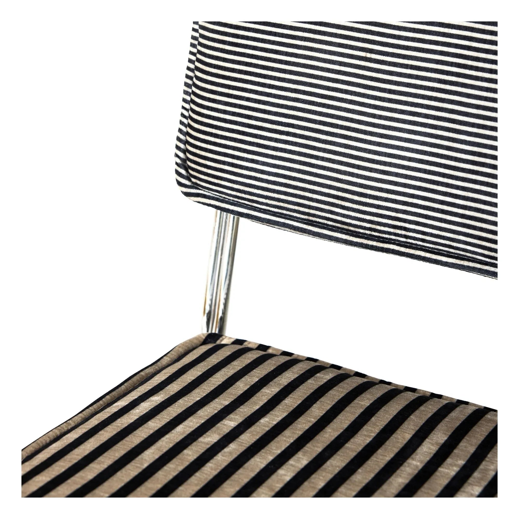 HKliving - Endless Striped Chairs - Set of 2 | Grey