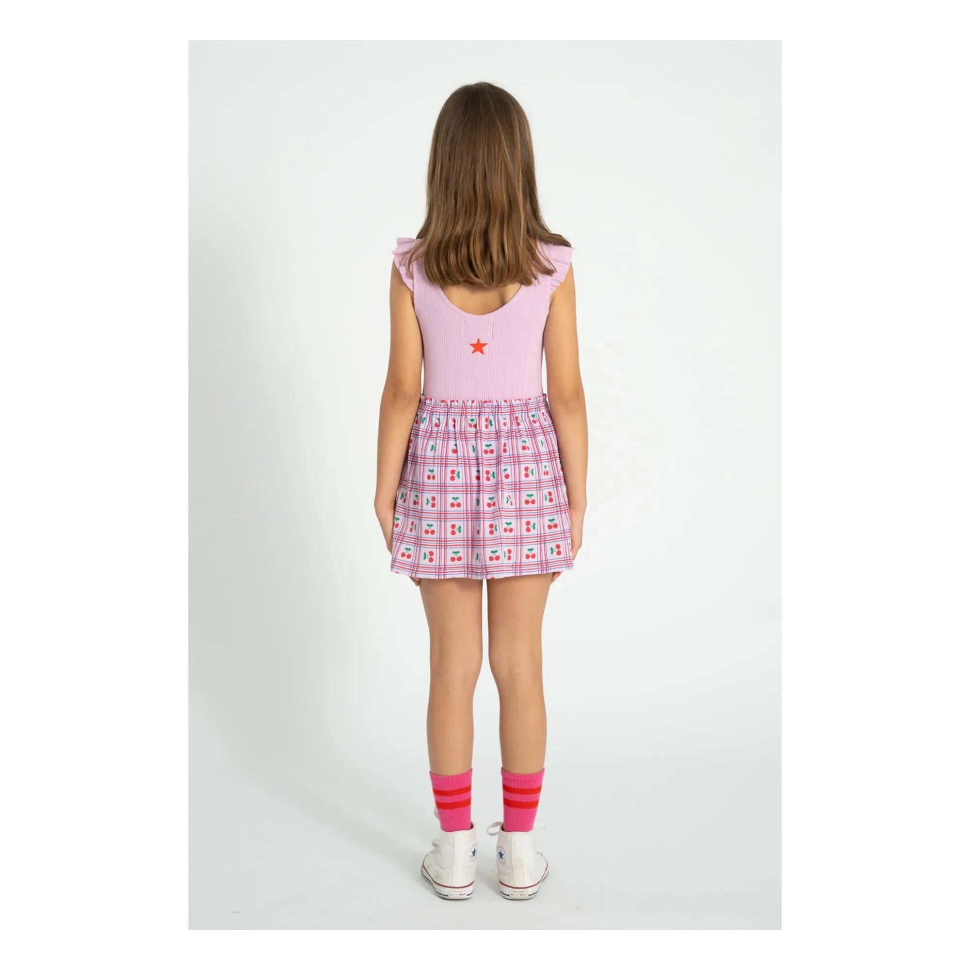 Piupiuchick - Organic Cotton Heart Ribbed Bodysuit | Lilac