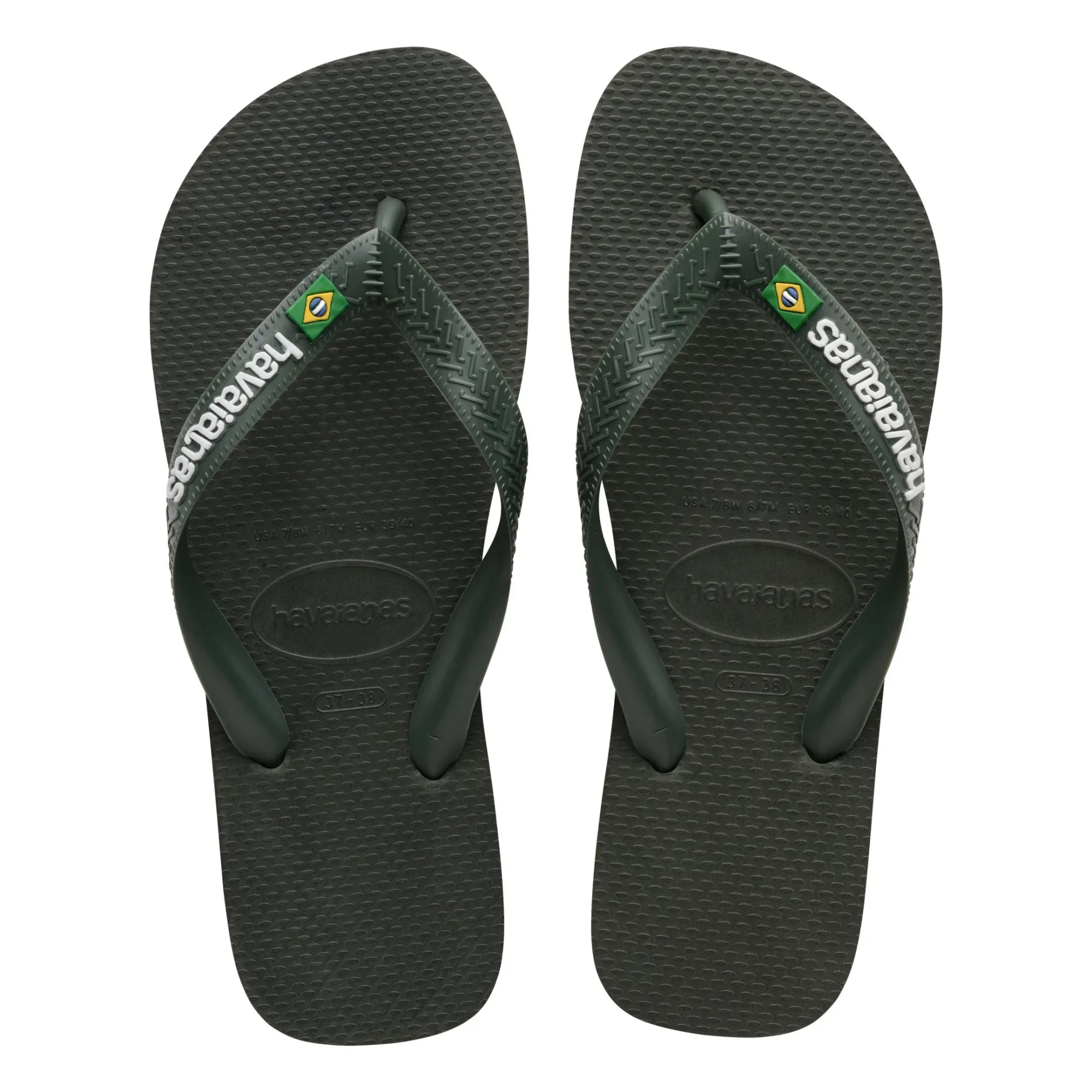 Havaianas - Brasil Logo parmak arası terlik | Zeytin yeşili