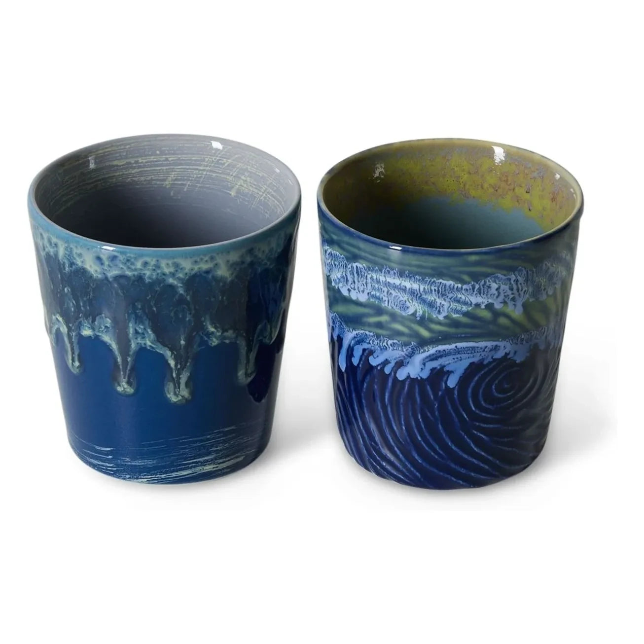 HKliving - Van Gogh Starry Night ceramic coffee cups | Midnight blue