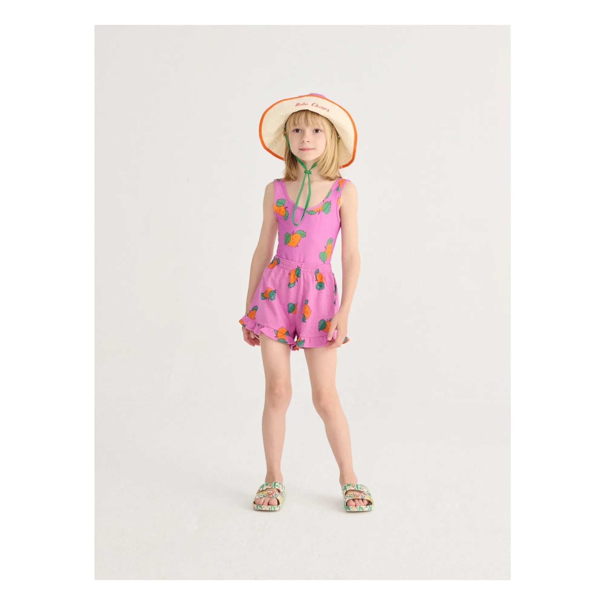 Bobo Choses - Orange Swimsuit Made from Recycled Fibers | Purple