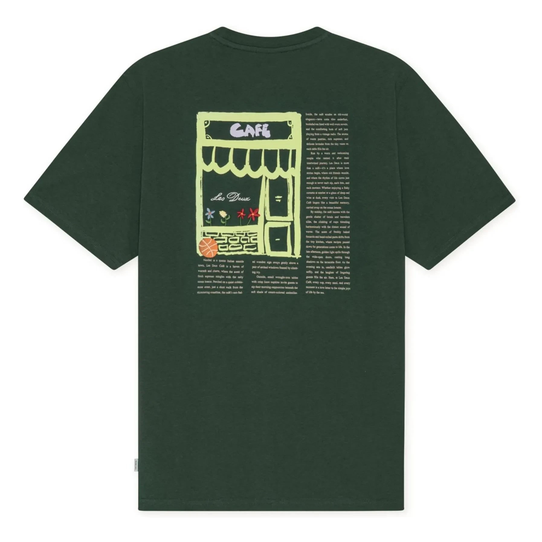 Les Deux - Café T-shirt | Dark green