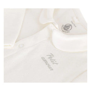 Petit Bateau - Organic Cotton Dors Bien Pajamas Petit Amour Tubique | White
