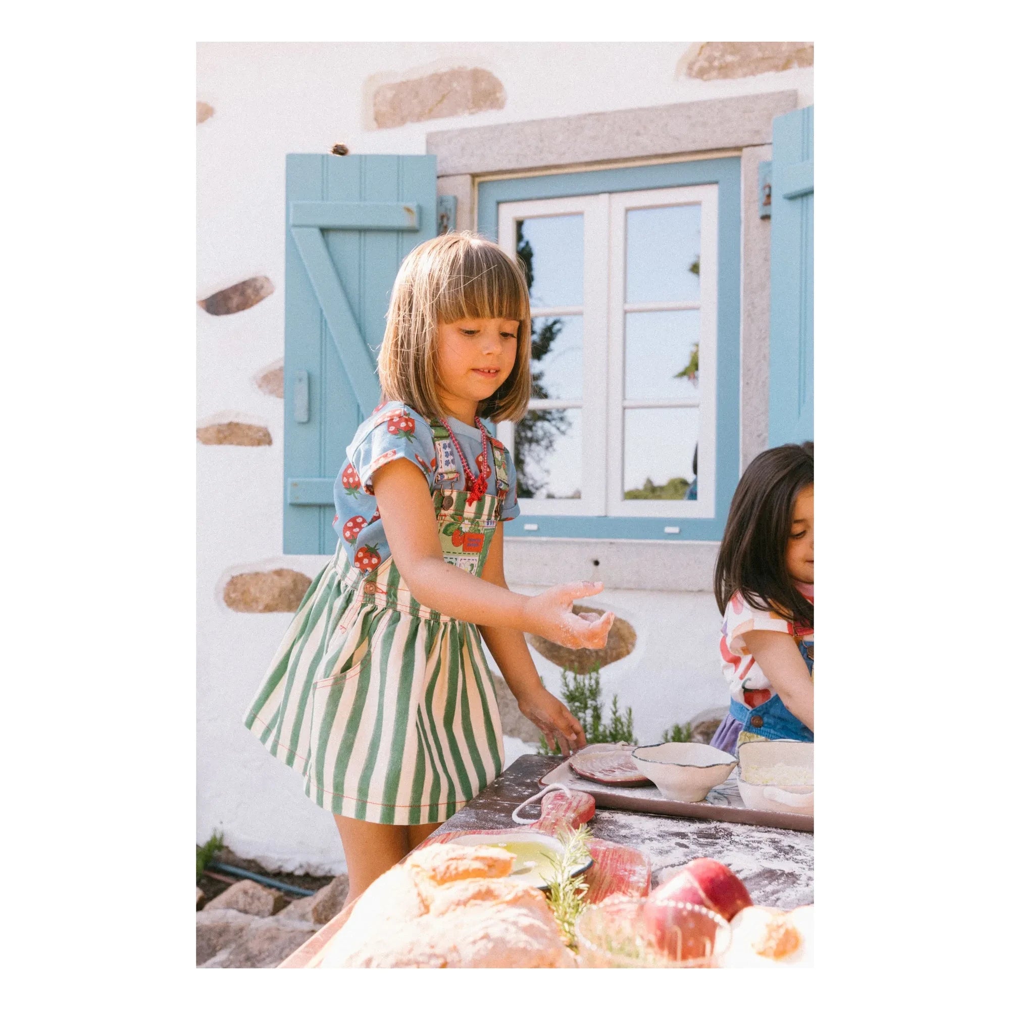 Favorite People - Striped Fragola Salopet Dress | Green