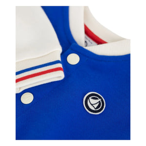 Petit Bateau - Teddy Colorblock Jacket | Royal Blue