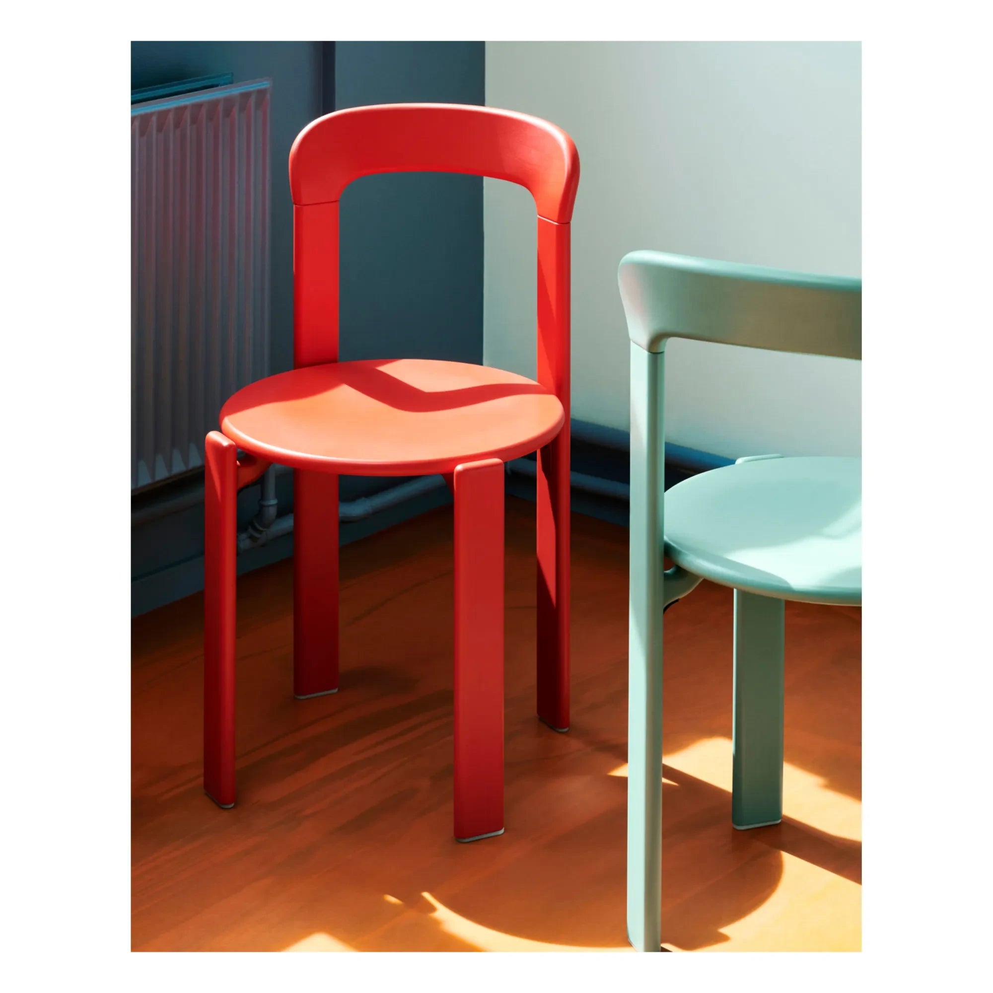Hay - Rey Lacquered Wooden Chair - Bruno Rey | Red