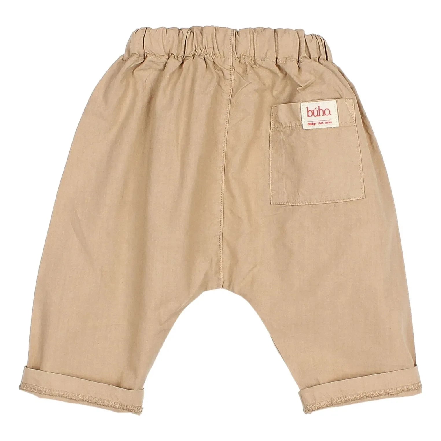 Owl - Organic Cotton Poplin Baby Pants | Beige
