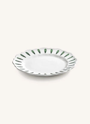Serax - Charly Striped Dessert Plates - Set of 2 | Green