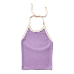 Soor Ploom - Drawstring Tank Top Organic Cotton | Lilac