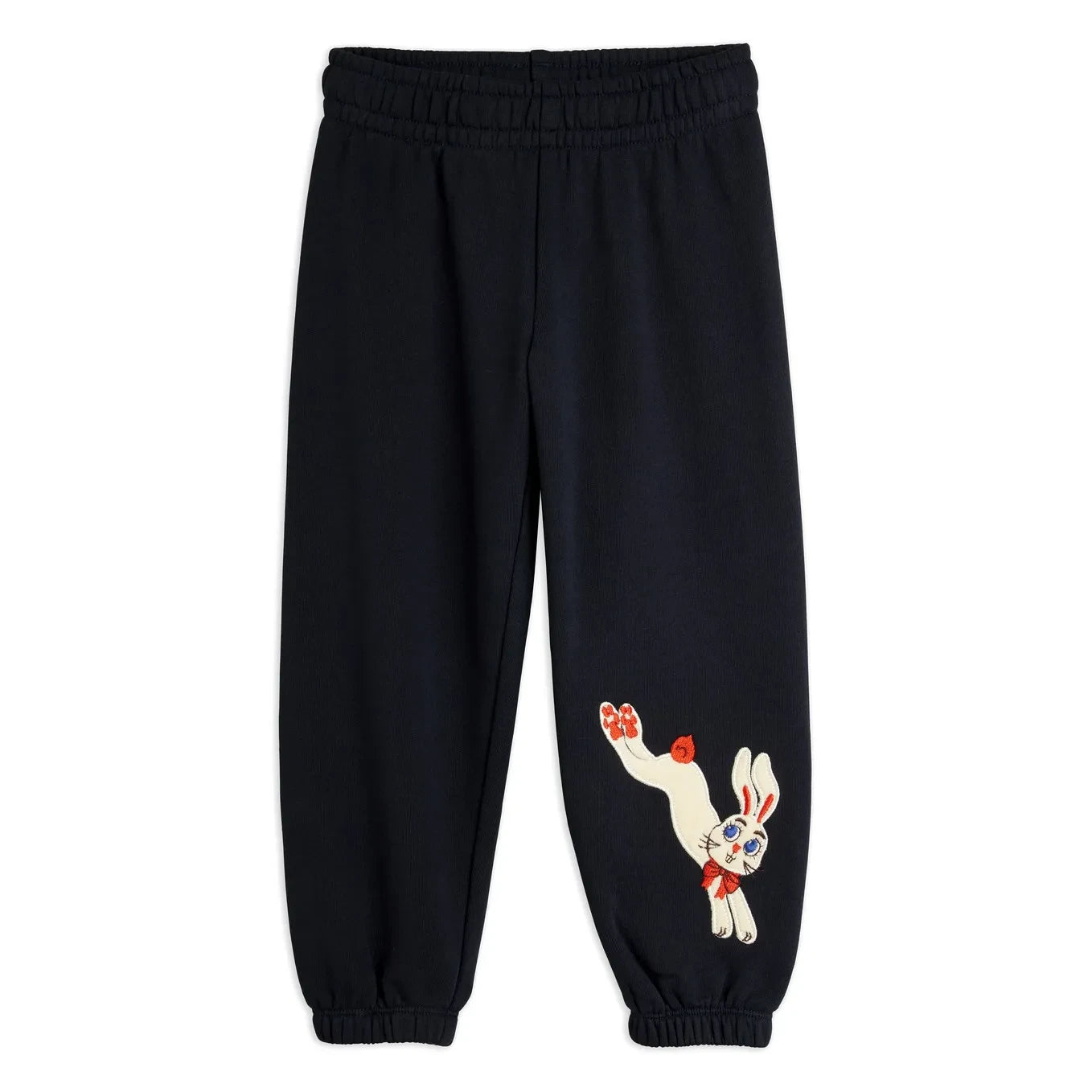 Mini Rodini - Organik Pamuklu Tavşan Jogger | Siyah