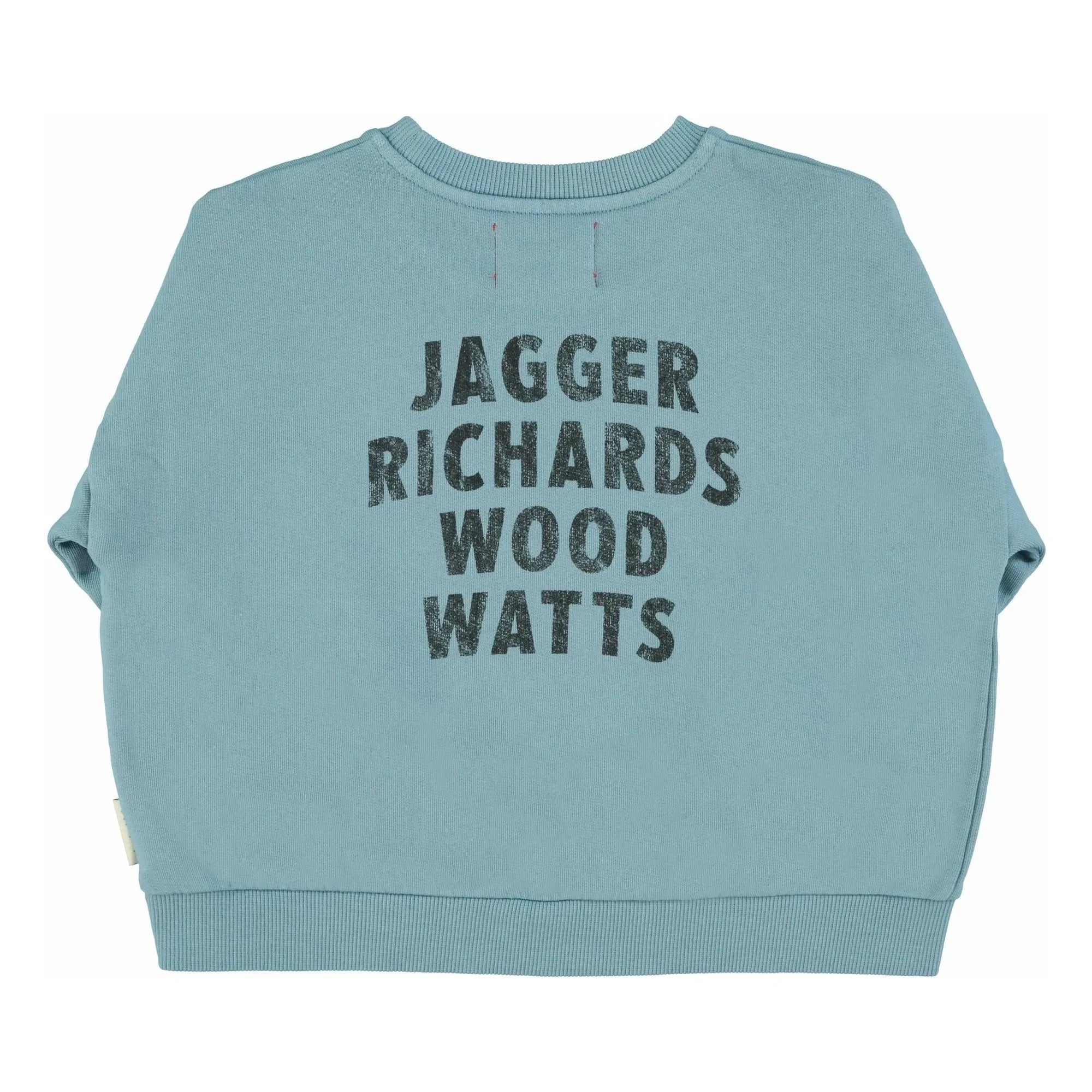 Piupiuchick - Rock Stars organik pamuklu sweatshirt | Mavi