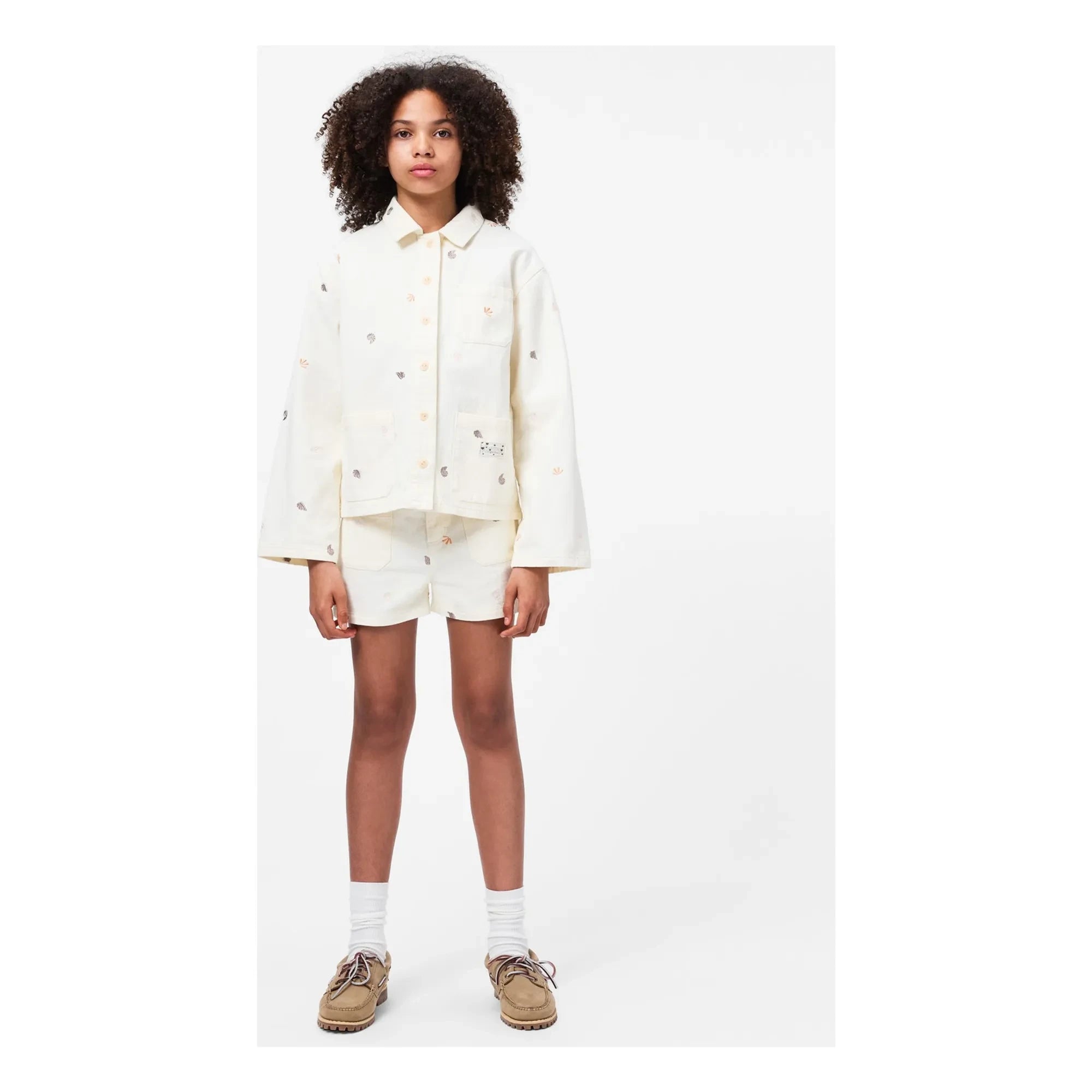 Molo - Short Amanda Coquillages Organic Cotton | Off-White