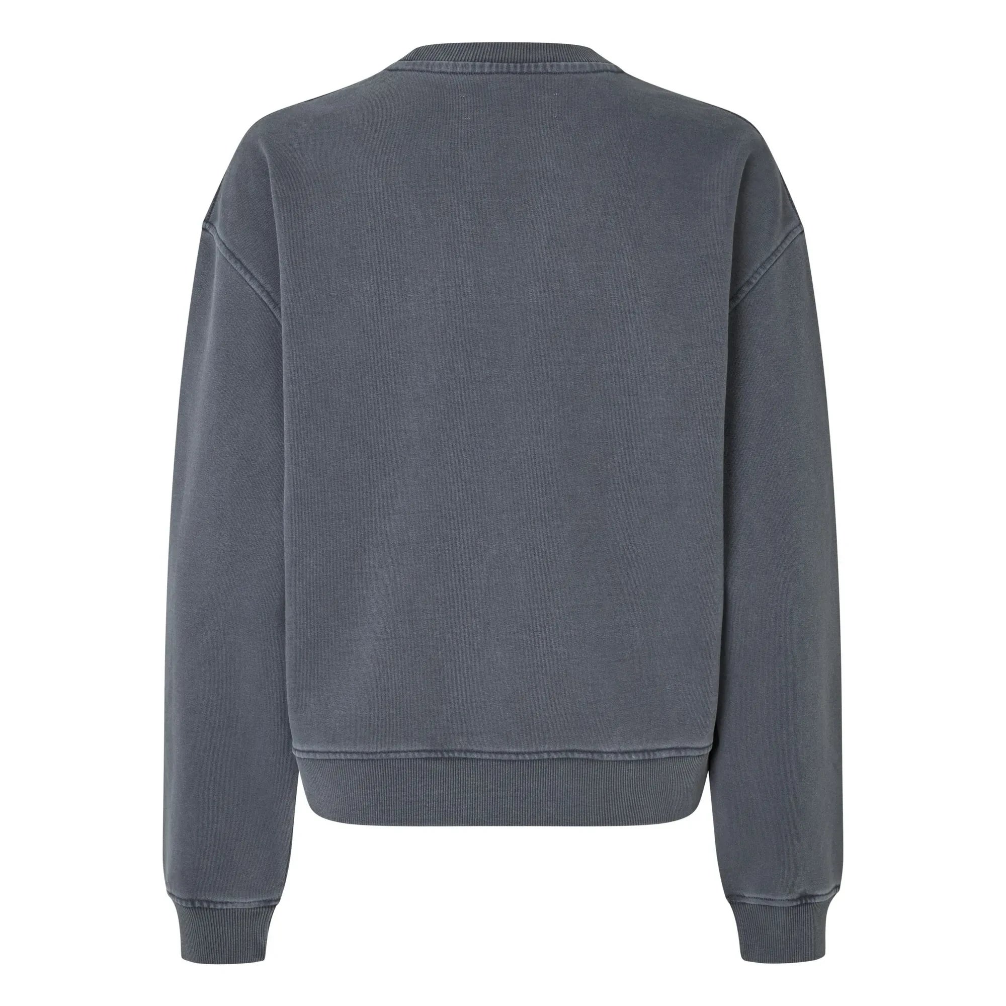 Samsoe Samsoe - Savan organik pamuk sweatshirt | Gri mavi