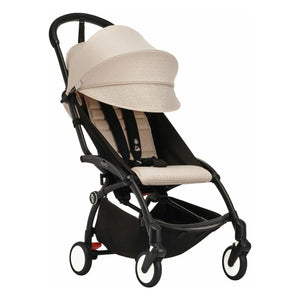Stokke® - YOYO³ Bonpoint komple bebek arabası 0+ ve 6+ Siyah çerçeve | Bej
