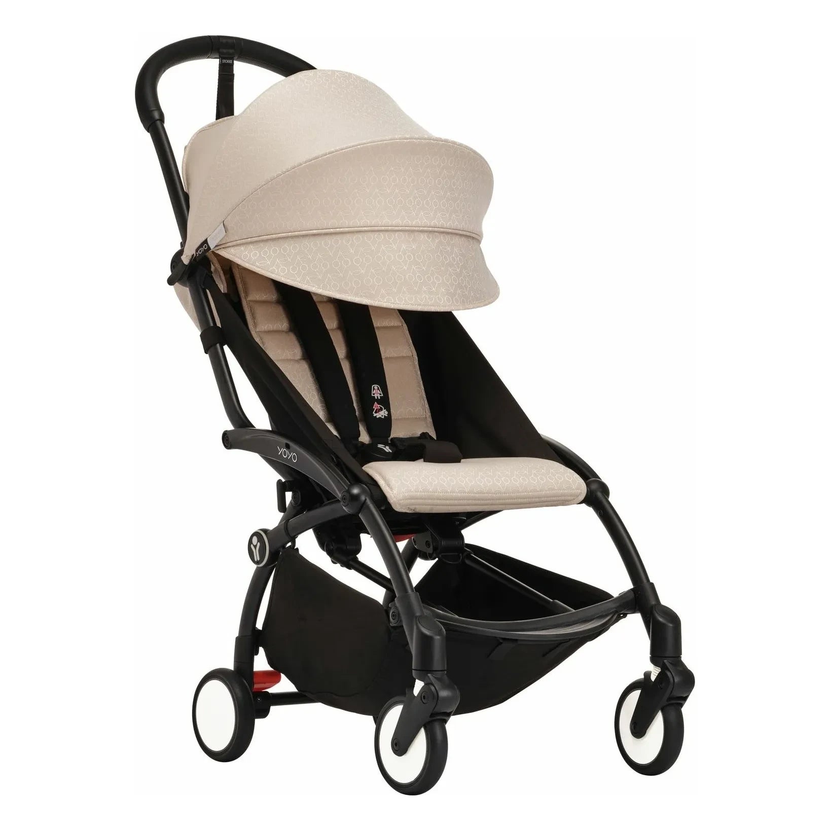 Stokke® - YOYO³ Bonpoint komple bebek arabası 0+ ve 6+ Siyah çerçeve | Bej