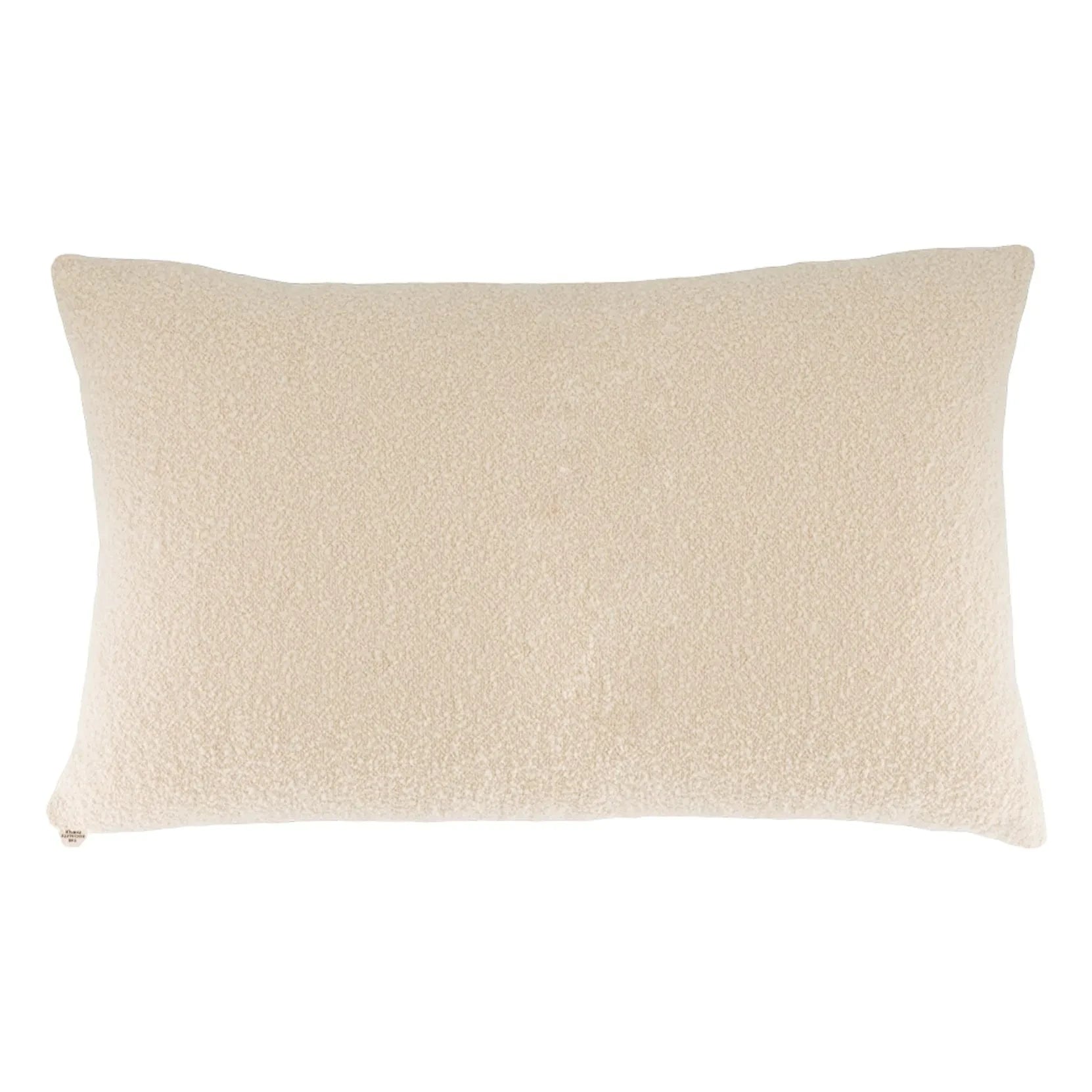 The Socialite Family - Carino Bouclé Wool Rectangular Cushion | Cream