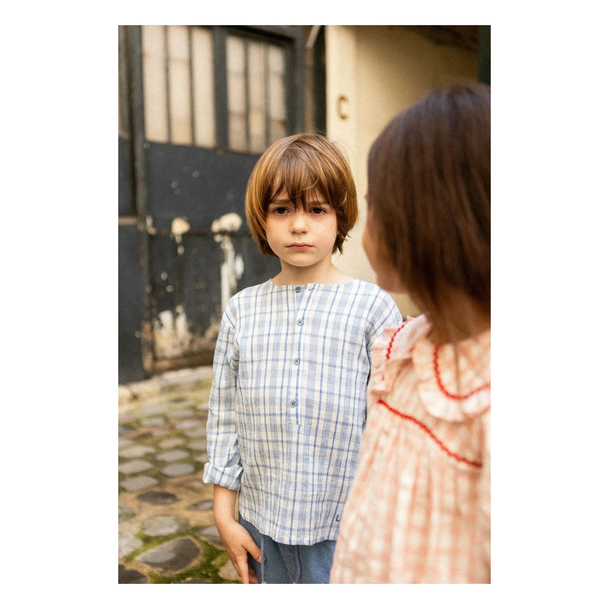 Louis Louise - Kurta Uncle Checkered | Blue