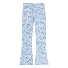 Tumble N'Dry - Floral Spring Capri Leggings | Light Blue