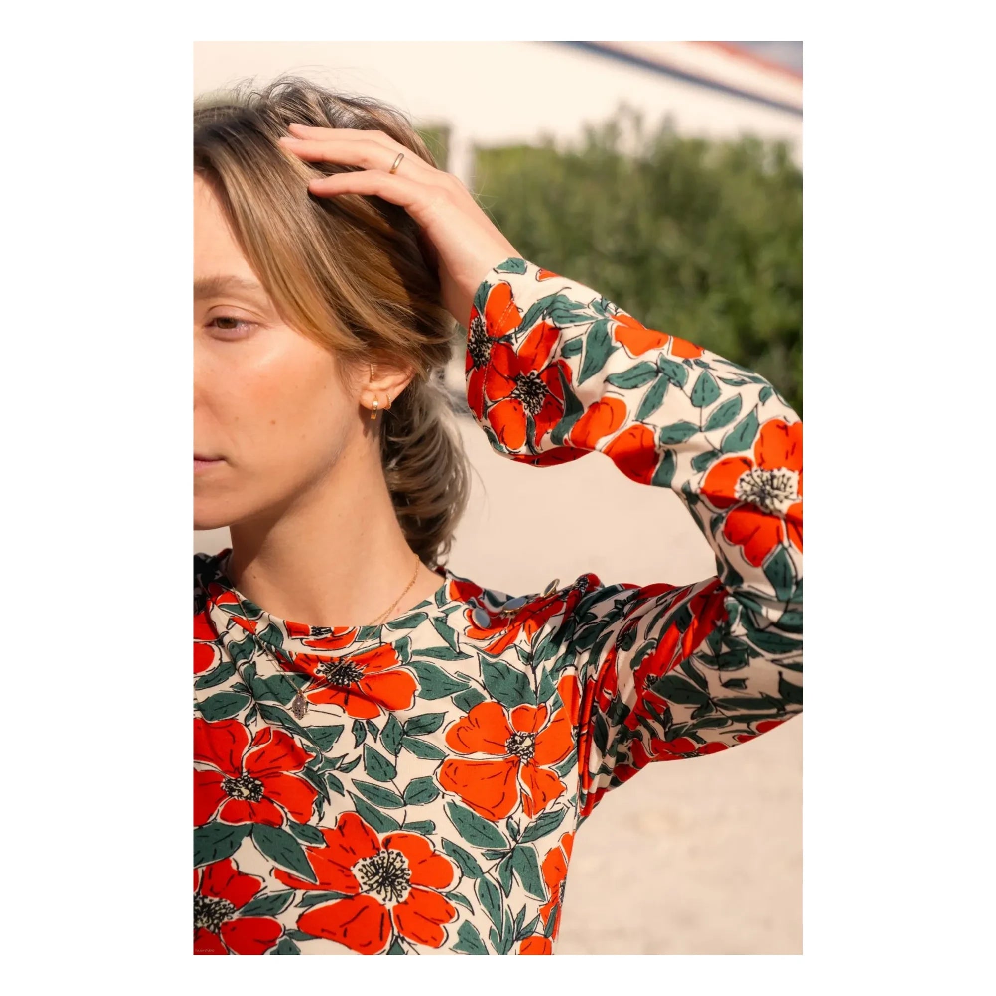 Paloma Collection - Mona Poppy Maternity Top | Red