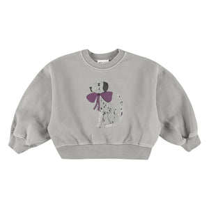 Morley - Zyco Köpek Fiyonk Sweatshirt | Gri mavi