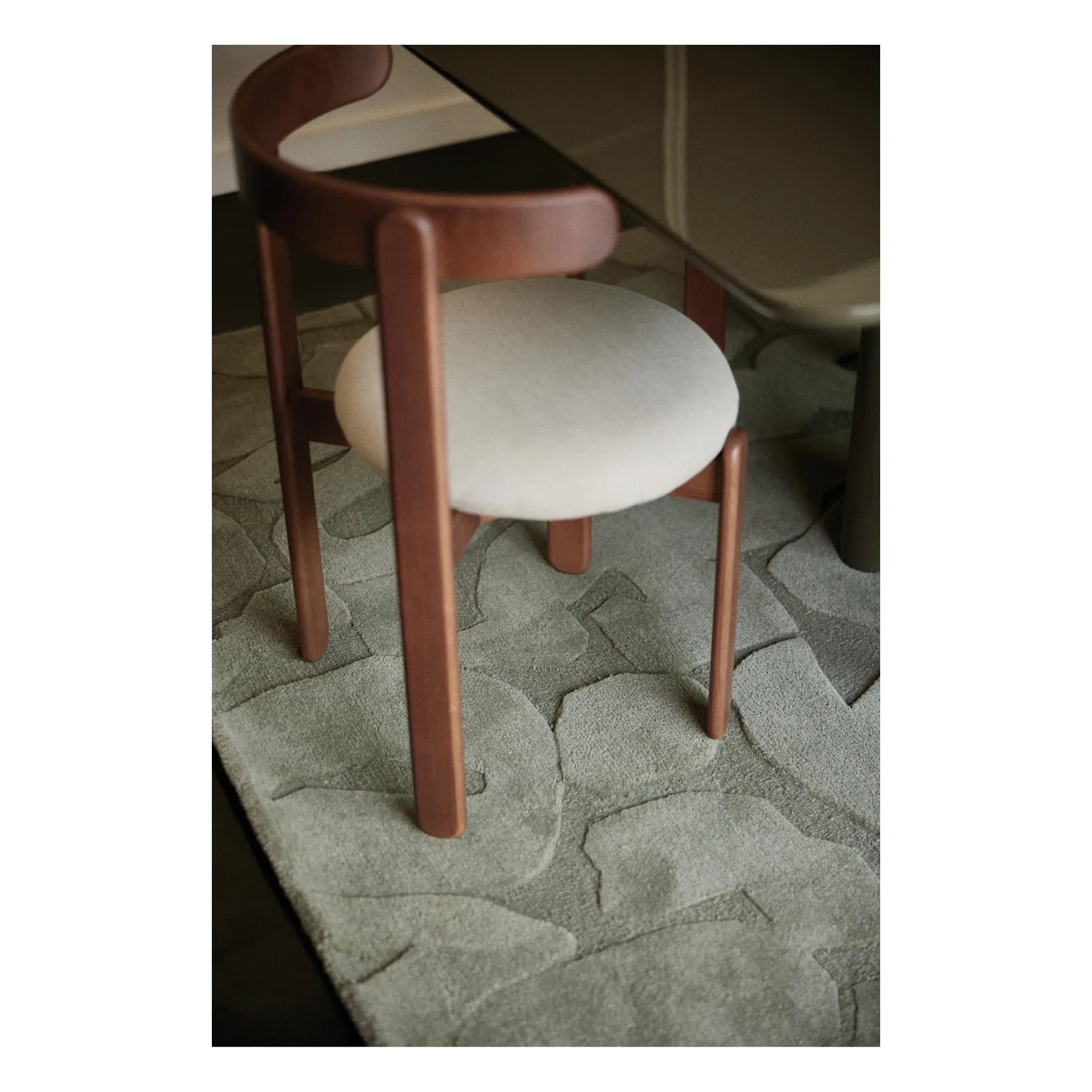 Gabrielle Paris - Lilac Wooden Chair, Linen Seat | Ecru