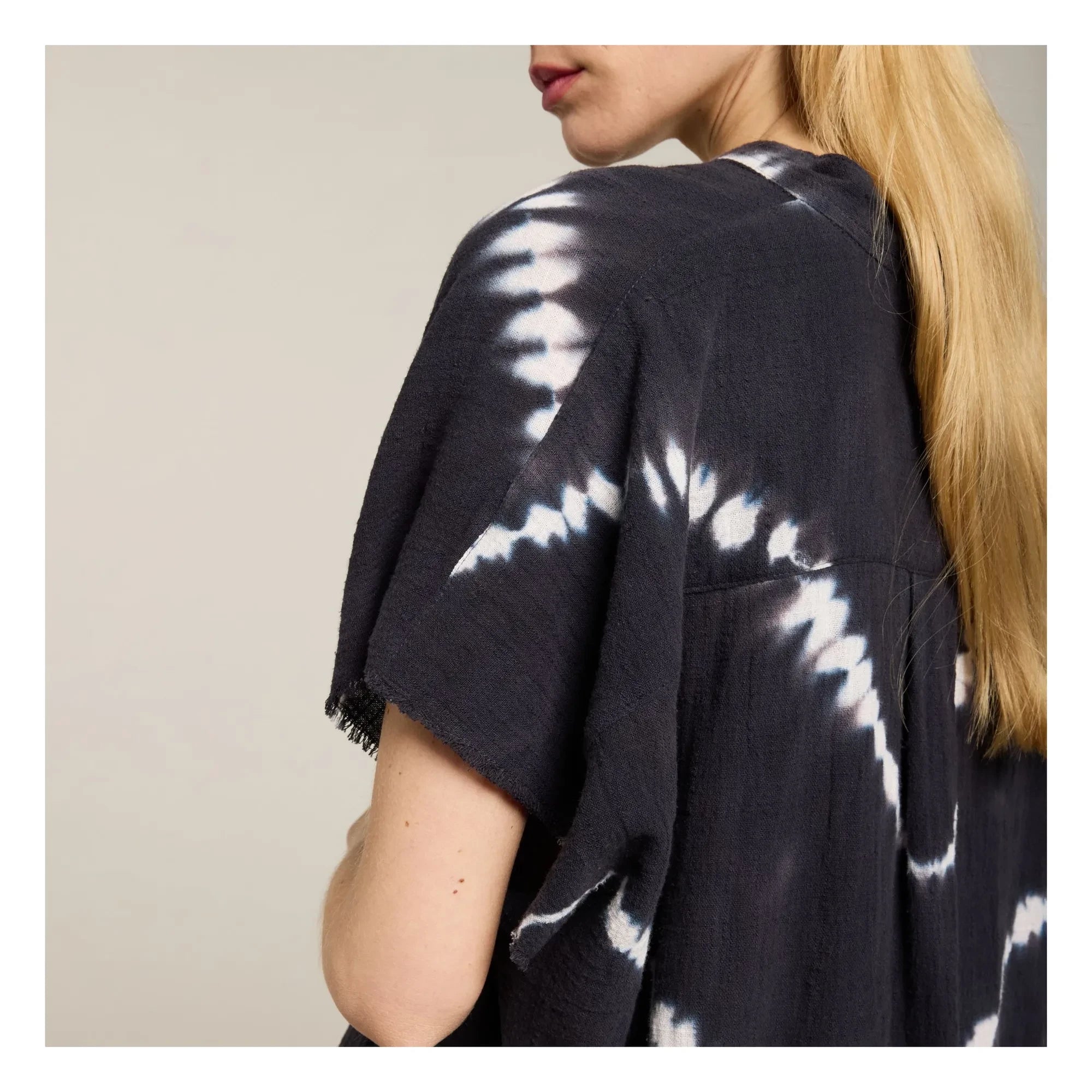Maison Saint Julien - Corinthe Tie & Dye Shirt | Classic Navy
