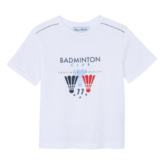 Tartine et Chocolat - Badminton Kulübü Tişört | Beyaz