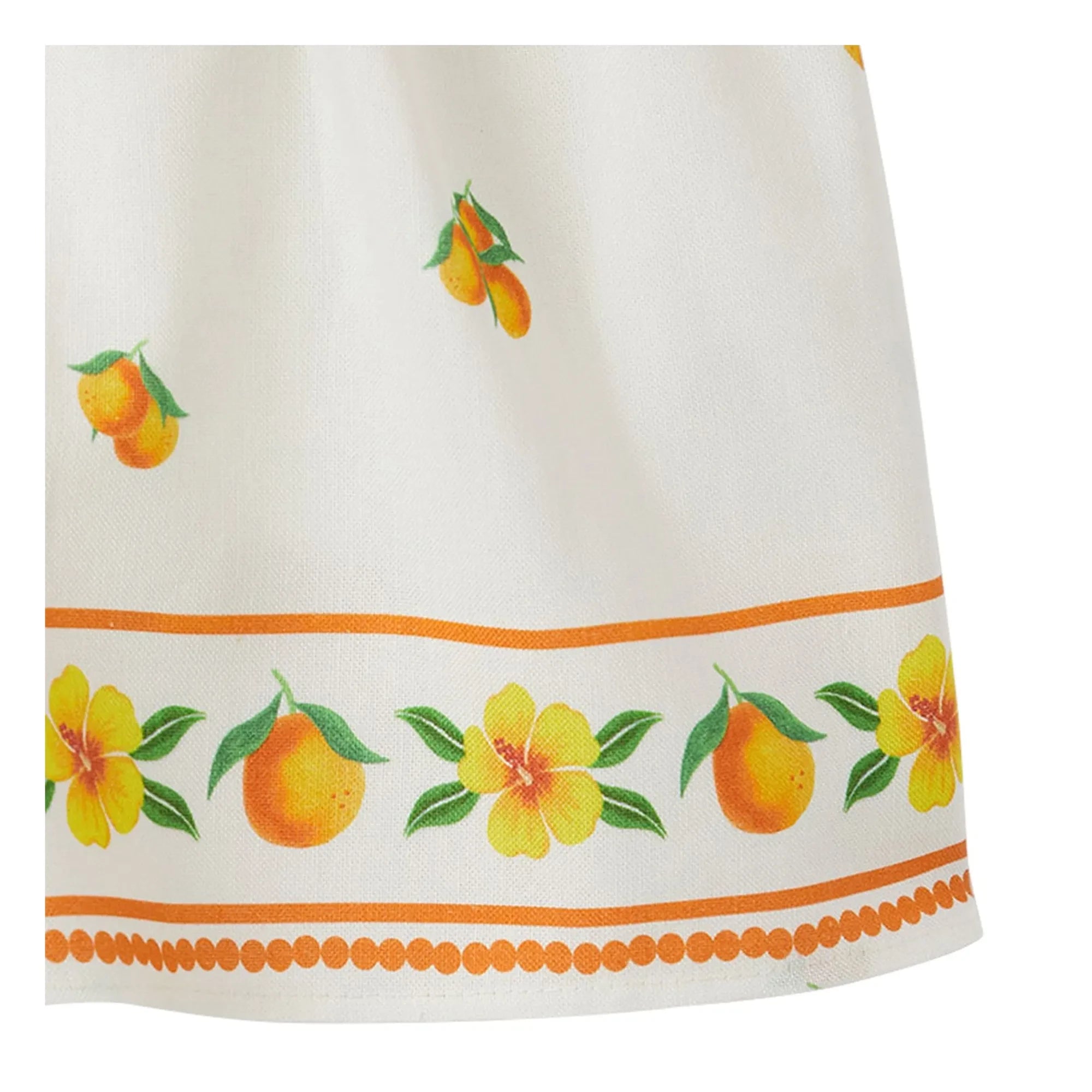 Fabula - Orange drawstring shorts | White