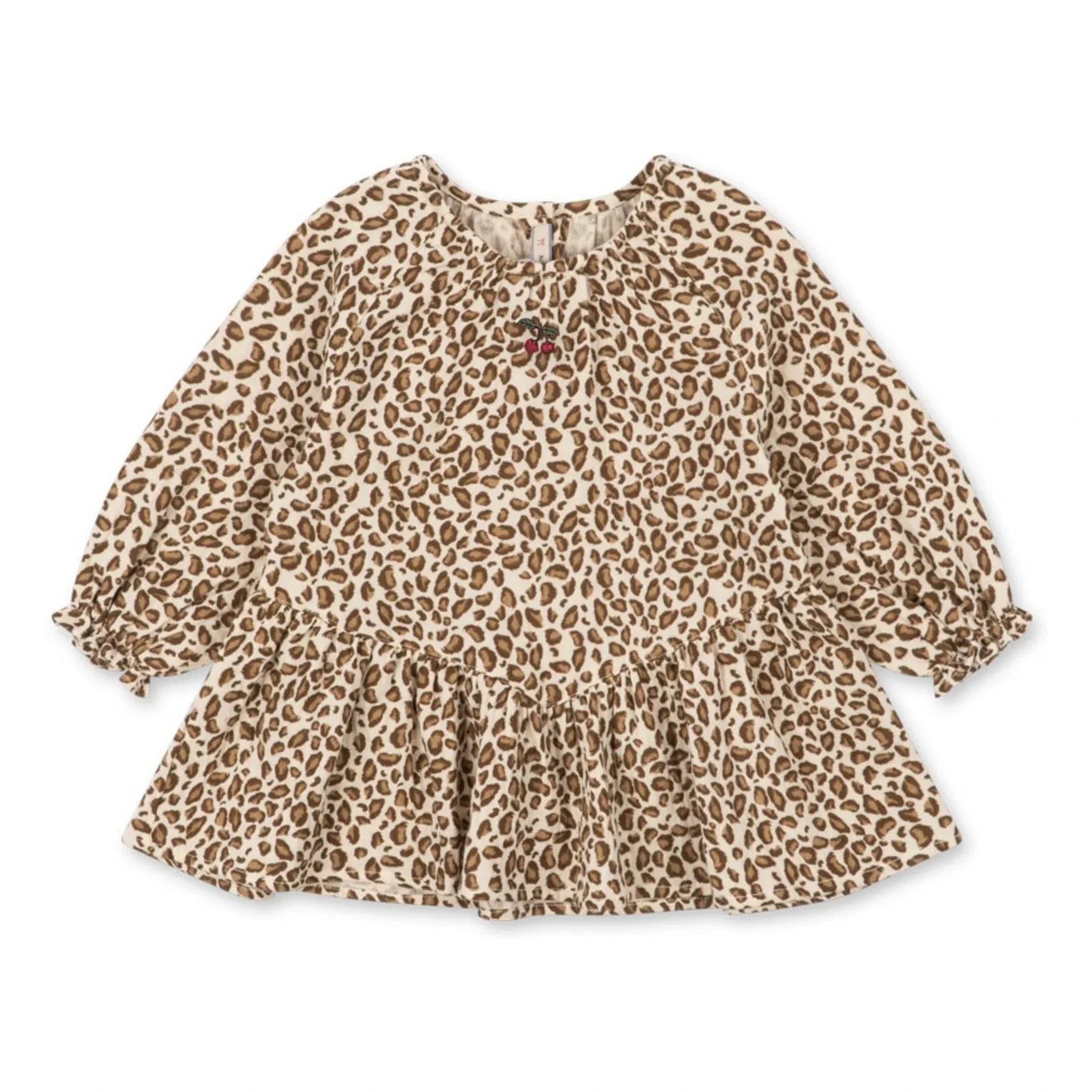 Konges Sløjd - Coco Leopard Organic Cotton Blouse | Brown