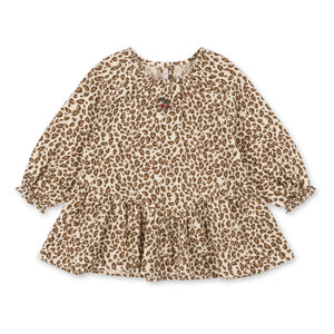 Konges Sløjd - Coco Leopard Organic Cotton Blouse | Brown