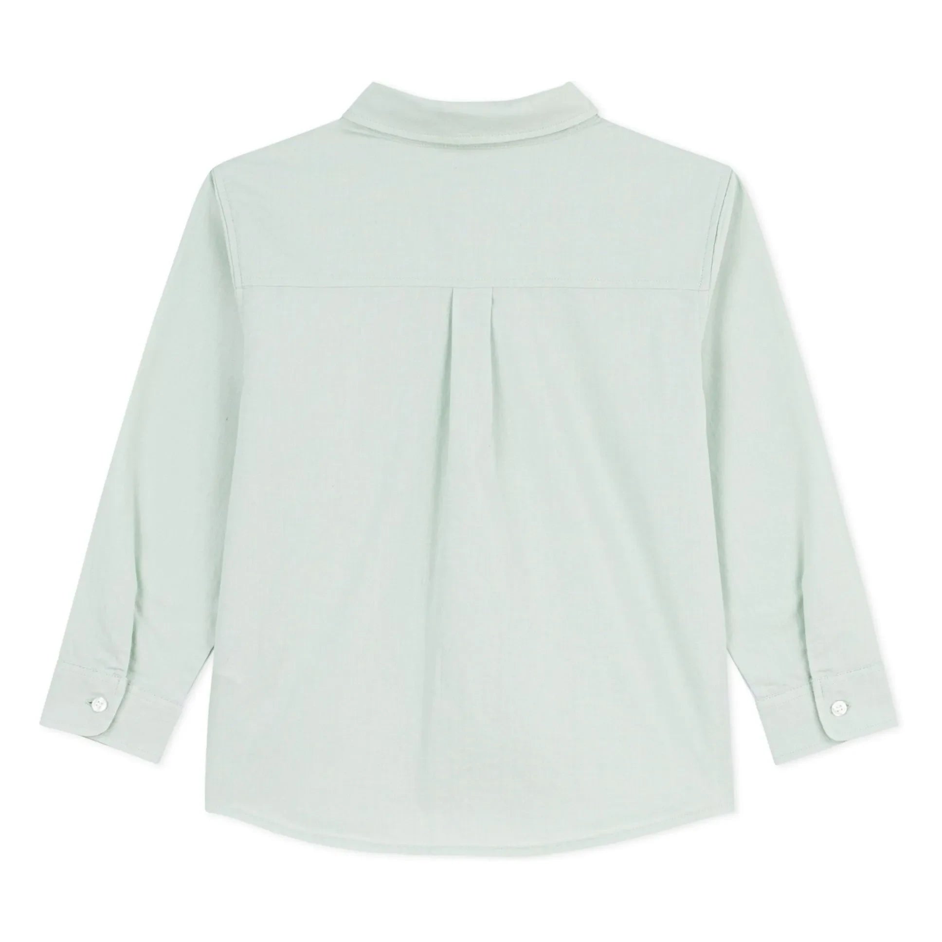 Petit Bateau - Sage | Plain Linen Shirt