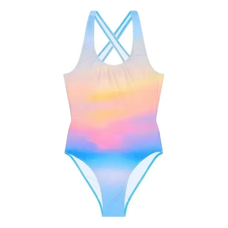 Finger in the Nose - Olivia Back-Closed Swimsuit | Light Blue