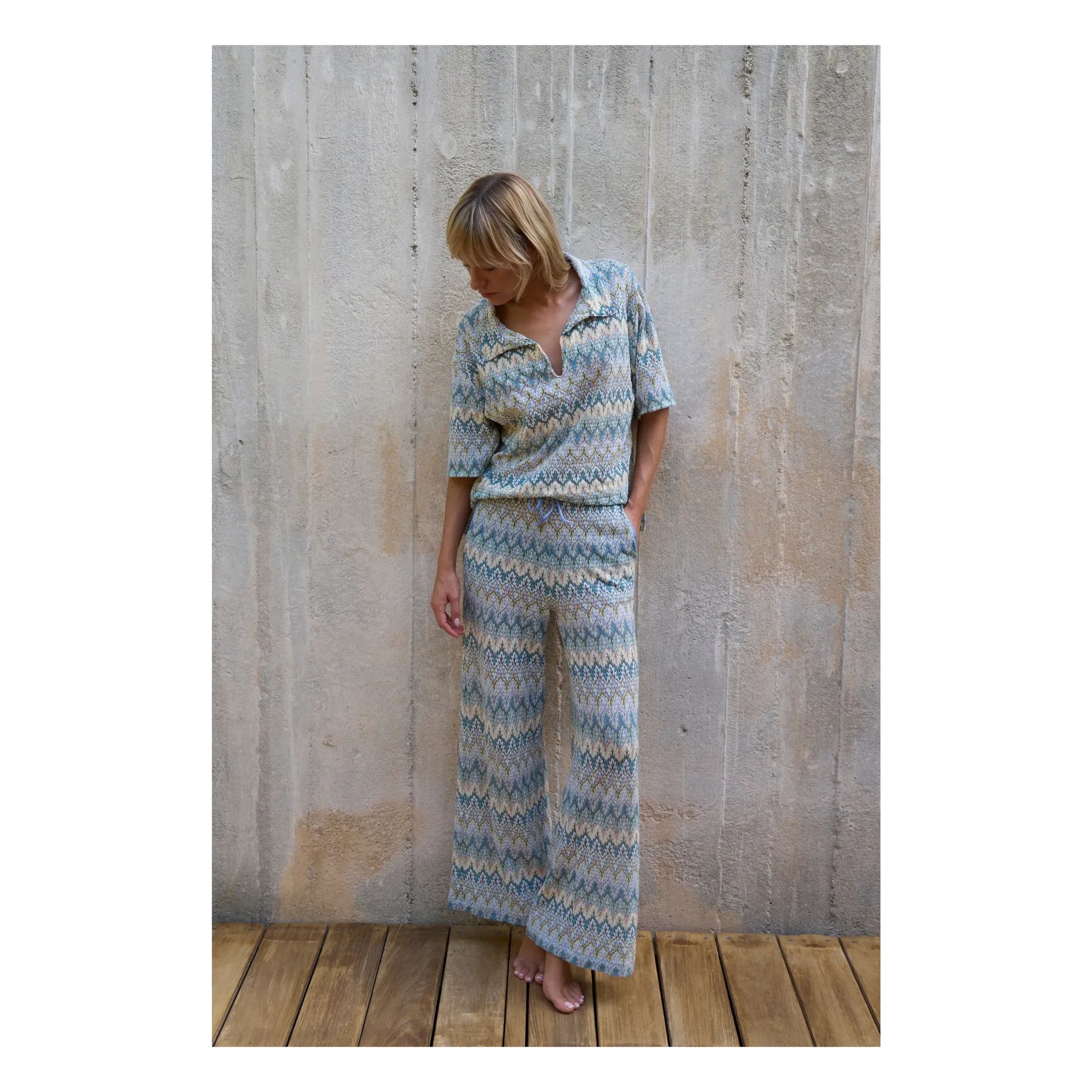 Baie Brune - Maud Knit Pants | Blue