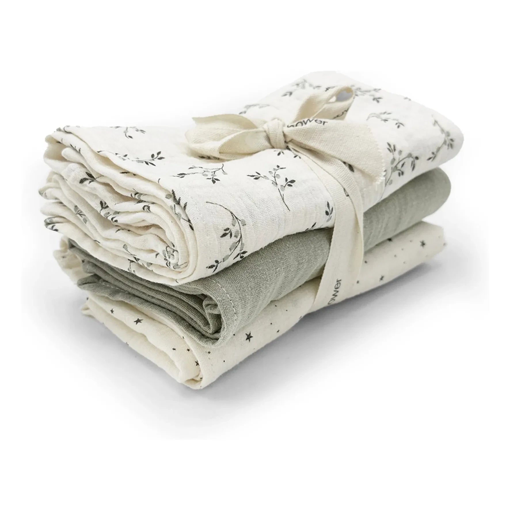 Babyshower - Olive Nappies - Set of 3 | Ecru