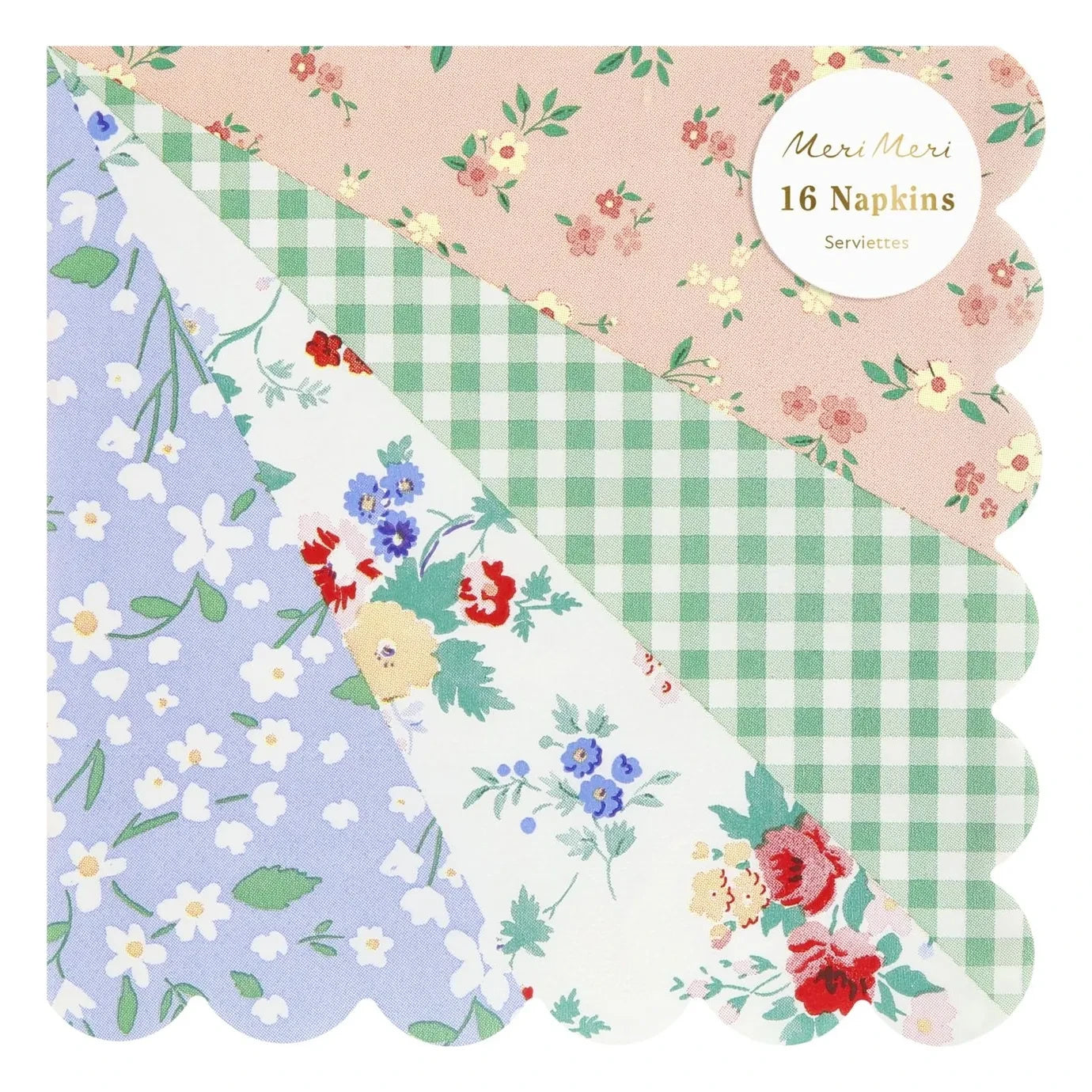 Meri Meri - Patchwork Paper Towels - Set of 16