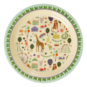 Rice - Fun Fair Melamine Plate | Blue