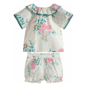 C'era Una Volta - Miki Blouse and Shorts Set | White